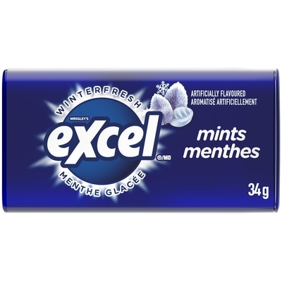 Wrigley’s Menthe glacée, menthes 34 g, 10,26 $/100g