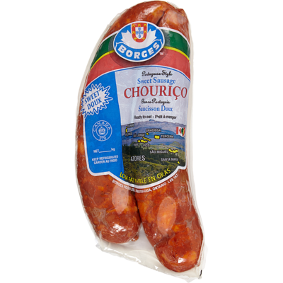 Borges Sweet Chourico Sausage $29.90/1kg $13.57/1lb