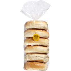 null Bagels, Plain Package of 6 510 g, $0.78/100g