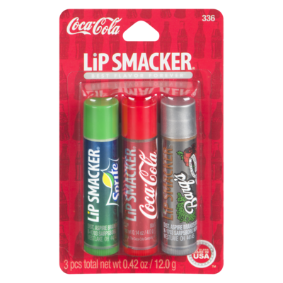 Lip Smackers Trio de baume à lèvres Coca-Cola 12 g, 54,92 $/100g