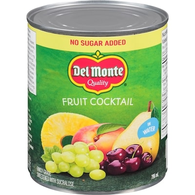 Del Monte No Sugar Added Fruit Cocktail 796 ml, $0.63/100ml