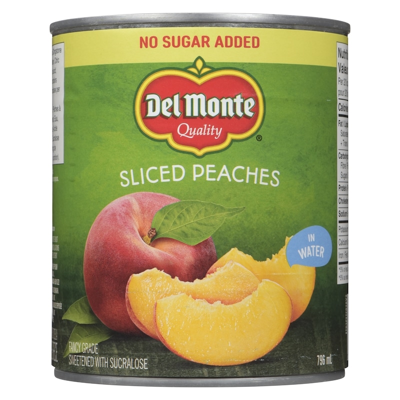 No Sugar Added Peach Slices