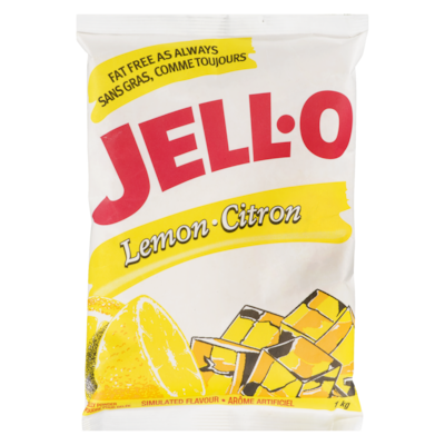 Jell-O Gelée Jello à saveur de citron 1 kg, 1,30 $/100g