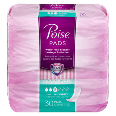 Poise Ultra Thins, Light Regular 30 ea, $0.25/1ea