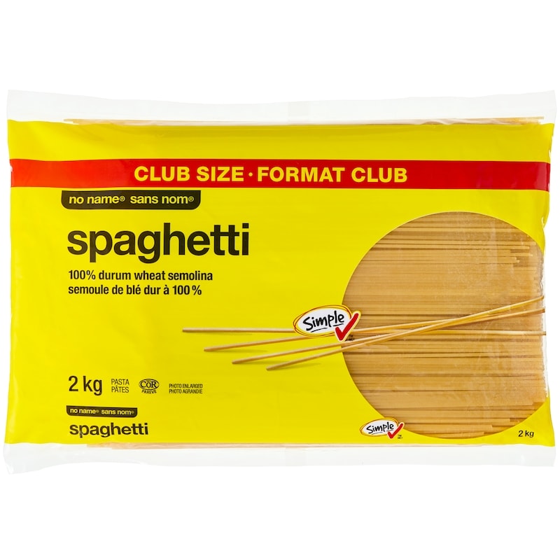 pastaさページ No Name Spaghetti Club Size - 2 kg | Real Canadian Superstore