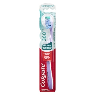 Colgate Brosse À Dents Souple 360 1 ea, 3,00 $/1ch