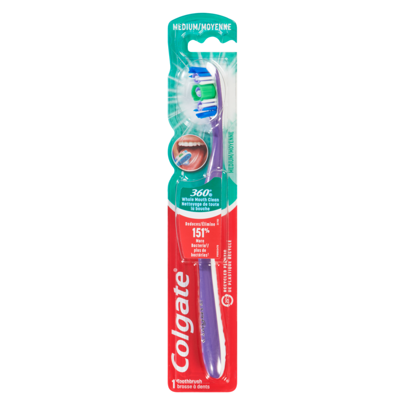 360 Toothbrush with Tongue and Cheek Cleaner
