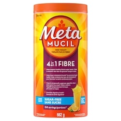 Metamucil Fibres MultiSanté orange sans sucre 660 g, 4,70 $/100g