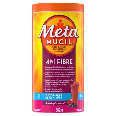 Metamucil Fibres Multisanté baies 660 g, 4,70 $/100g