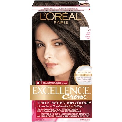 L’Oréal Crème colorante G châtain foncé Excellence Crème 1 ea, 12,51 $/1ch
