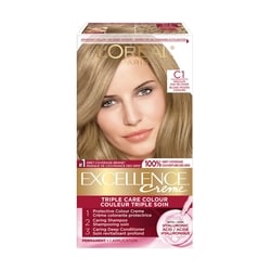 Excellence Crème Hair Dye, Permanent Hair Color C1 Medium Ash Blonde