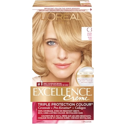 L'Oreal Paris ExcellenceCrème, C3 Golden Blonde 1 ea, $13.00/1ea