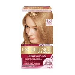 Excellence Crème Hair Dye, Permanent Hair Color B04 Natural Copper Blonde