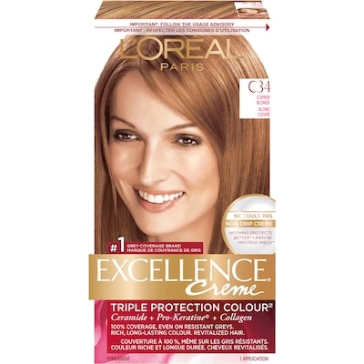 L’Oréal Crème colorante Excellence Crème C34 blond cuivré 1 ea, 15,00 $/1ch