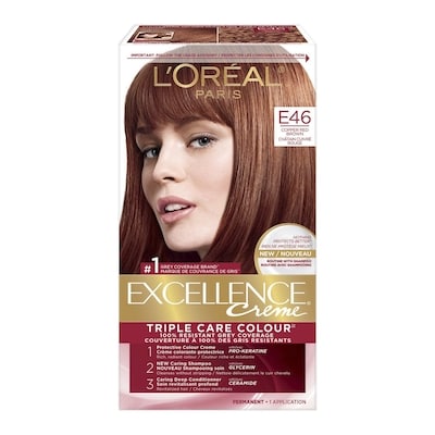 L'Oreal Paris Excellence Crème, E46 Copper Red Brown 1 ea, $17.49/1ea