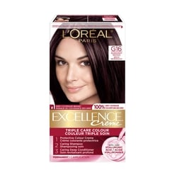 Excellence Crème Hair Dye, Permanent Hair Color G16 Burngundy Brown