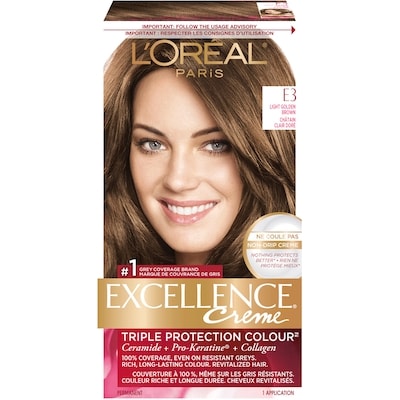 L'Oreal Paris ExcellenceCrème, E3 Light Golden Brown 1 ea, $16.69/1ea