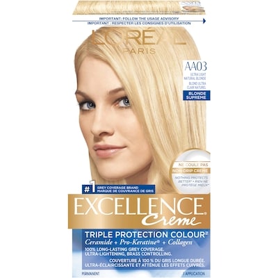 L'Oreal Paris ExcellenceCrème, AA03 Ultra Light Natural Blonde 1 ea, $13.00/1ea