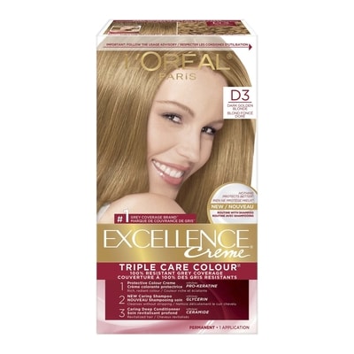 L'Oreal Paris Excellence Crème, D3 Dark Golden Blonde 1 ea, $13.49/1ea