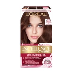 Excellence Crème Hair Dye, Permanent Hair Color G15 Dark Chocolate Brown