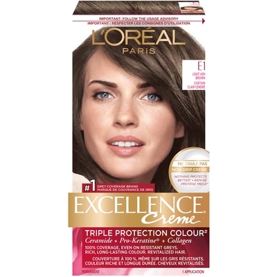 L'Oreal Paris Excellence Crème, E1 Light Ash Brown 1 ea, $13.00/1ea