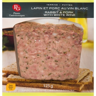 Plaisirs Gastronomiques Potted Rabbit & Pork Terrine with white wine 125 g, $4.80/100g