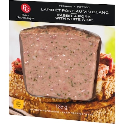 Terrine de lapin et porc au vin blanc