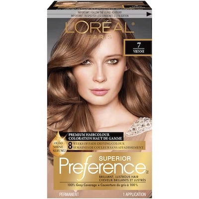 L’Oréal Colorant capillaire Superior Preference nuance 7 blond foncé Vienne 1 ea, 19,49 $/1ch