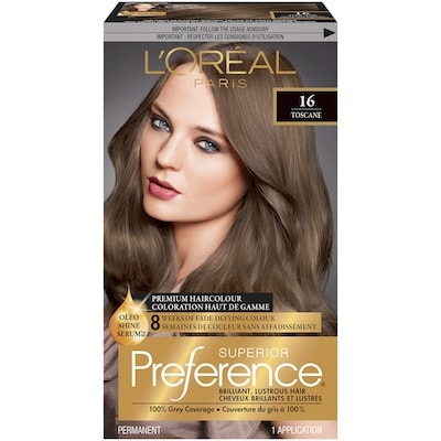 L'Oreal Paris Preference Premium Haircolour Permanent 16 Toscane Natural Light Ash Brown 1 ea, $14.01/1ea