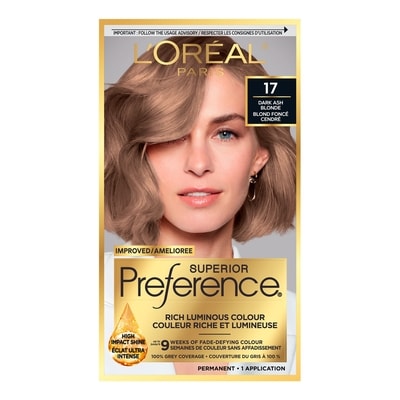 L'Oreal Paris Superior Préférence Permanent Hair Color Dark Ash Blonde 1 ea, $21.99/1ea