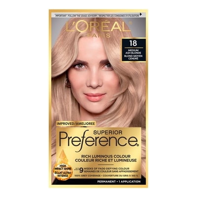 L'Oreal Paris Superior Préférence Permanent Hair Color Medium Ash Blonde 1 ea, $13.00/1ea