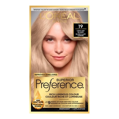 L'Oreal Paris Superior Préférence Permanent Hair Color Light Ash Blonde 1 ea, $21.99/1ea