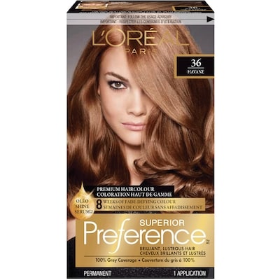 L’Oréal Colorant capillaire 36 châtain doré Superior Preference 1 ea, 19,49 $/1ch