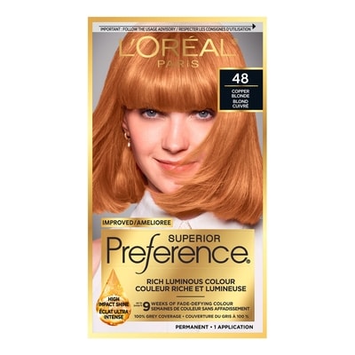 L'Oreal Paris Superior Préférence Permanent Hair Color Copper Blonde 1 ea, $14.99/1ea