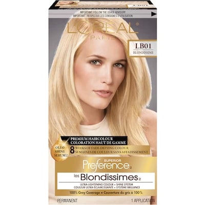 L’Oréal Colorant capillaire LB01 blond clair cendré Superior Preference 1 ea, 13,00 $/1ch