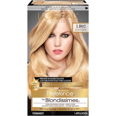 L’Oréal Colorant capillaire LB01 blond naturel très clair Superior Preference 1 ea, 13,00 $/1ch