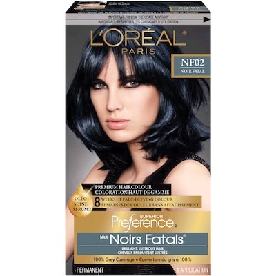 L’Oréal Colorant capillaire Superior Preference NF02 indigo profond 1 ea, 19,99 $/1ch