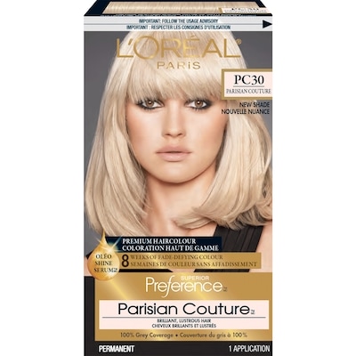 L’Oréal Colorant capillaire PC30 blond perle très clair Superior Preference 1 ea, 19,99 $/1ch