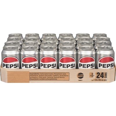 Pepsi Diet Soda 24x355.0 ml, $0.16/100ml