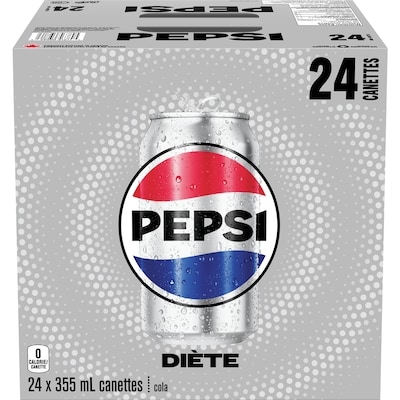 Pepsi Pepsi Diète Cube Boissons gazeuses 24x355.0 ml, 0,19 $/100ml