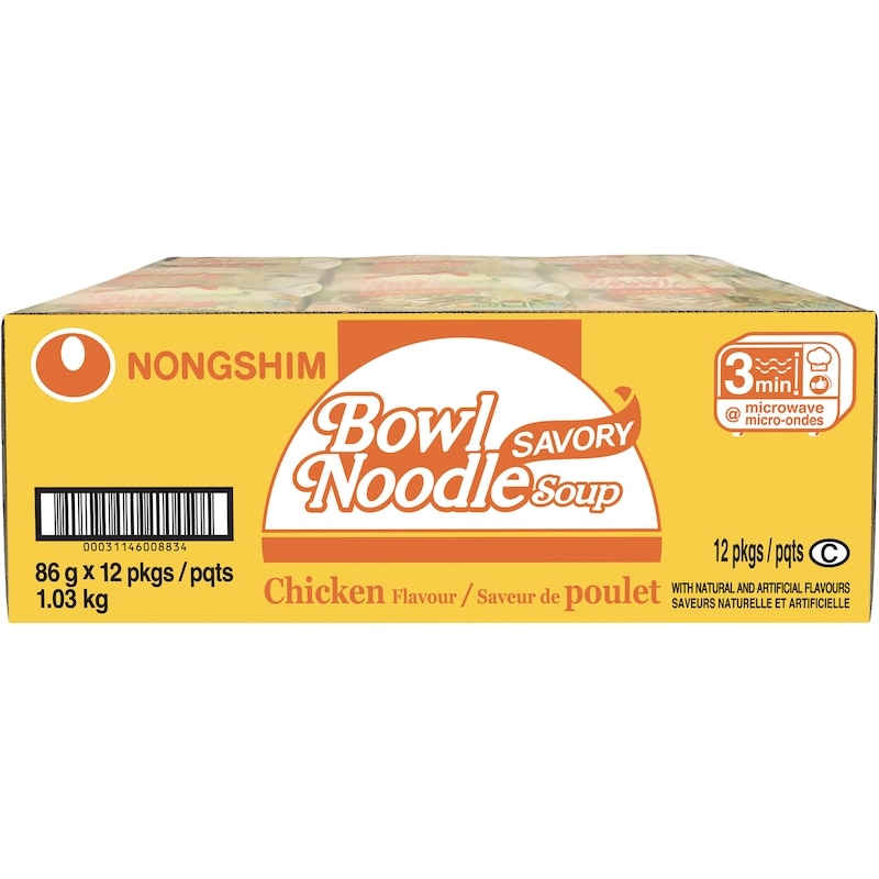 Bowl Noodles, Savory Chicken