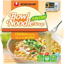 Nong Shim Bowl Noodles saveur de poulet 86 g, 2,08 $/100g