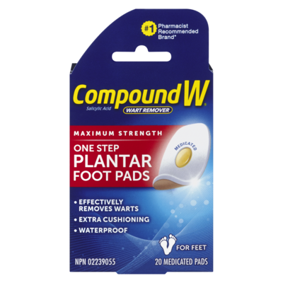 Compound W Plus Planters Wart Treatment 20 ea, $1.12/1ea