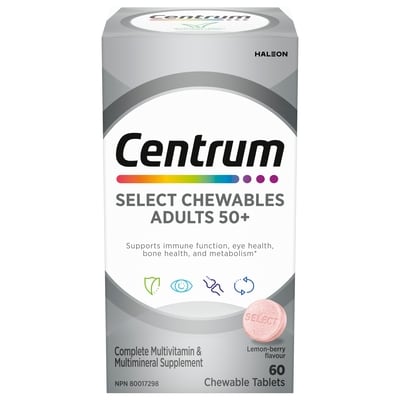 Centrum Select 50+, Chewable 60 ea, $0.36/1ea
