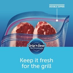 Ziploc Freezer Bags Small, with Grip 'n Seal Technology - 25 ea