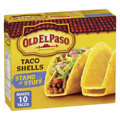 Old El Paso Stand n' Stuff Taco Shells, Gluten Free, 10 ct 133 g, $3.38/100g