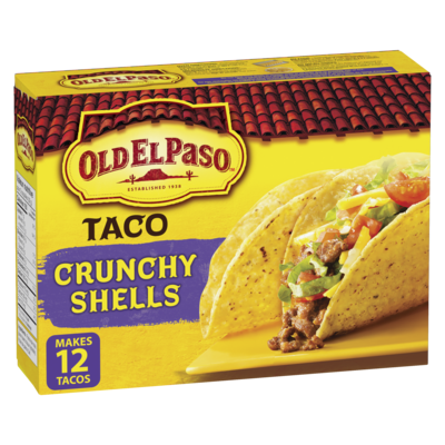 Old El Paso Taco Crunchy Shells 125 g, $3.59/100g