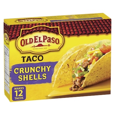 Old El Paso Taco Crunchy Shells 125 g, $3.43/100g
