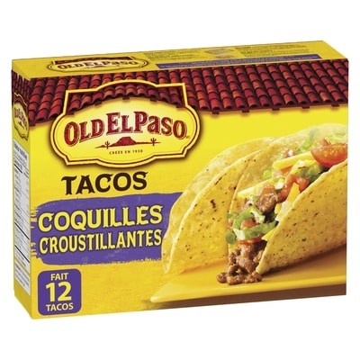 Old El Paso Coquilles croustillantes à Tacos 125 g, 3,59 $/100g