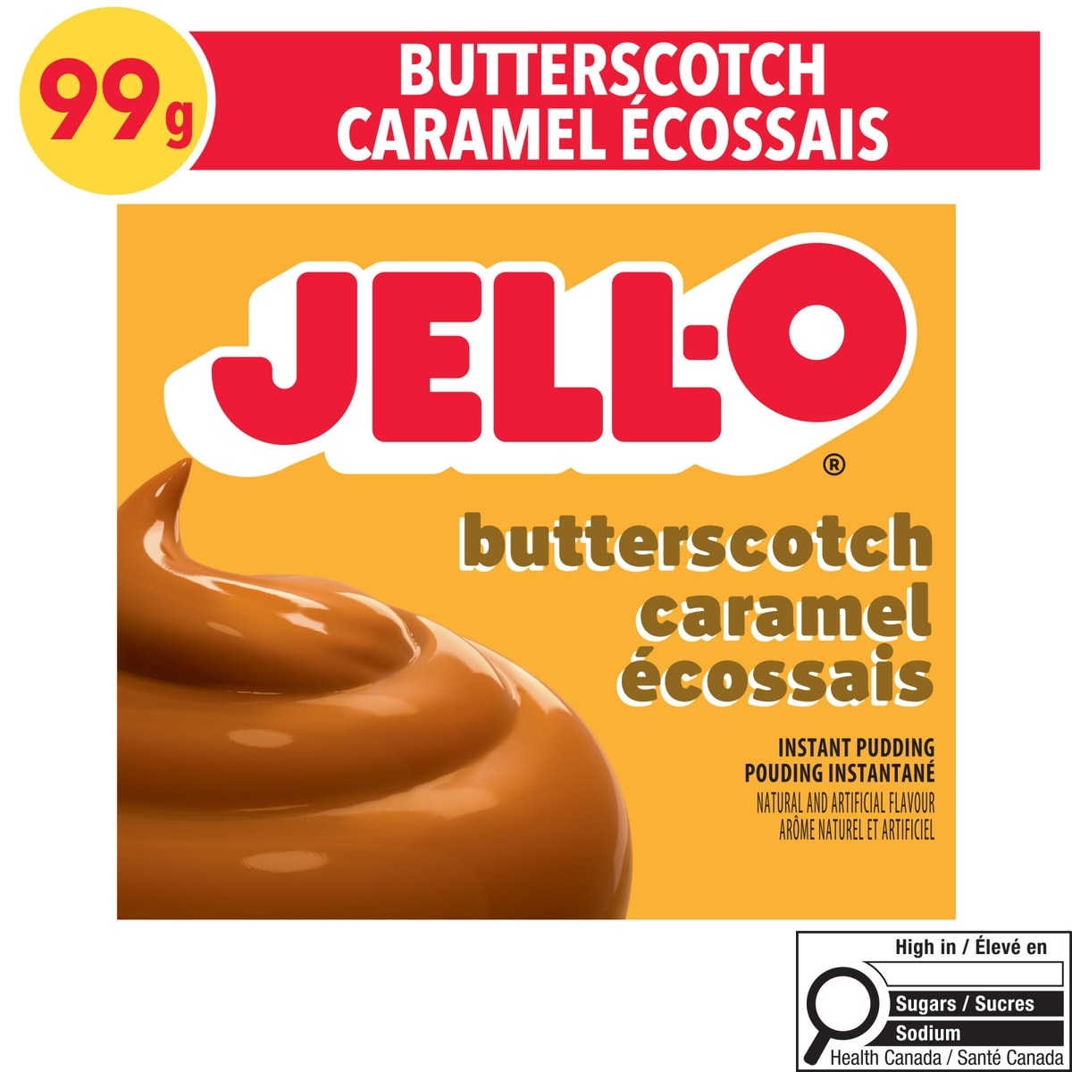 Jell-O Pouding instantané Caramel écossais 99 g, 2,52 $/100g